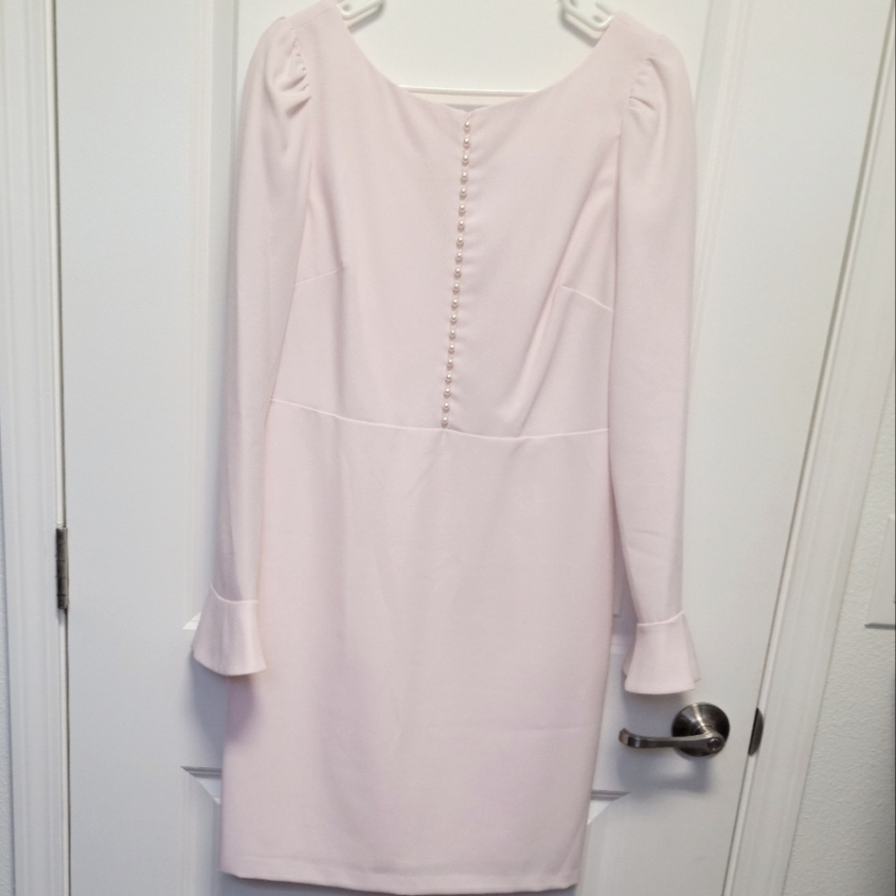 Karl Lagerfeld Size 6 Pink Dress with Pearls